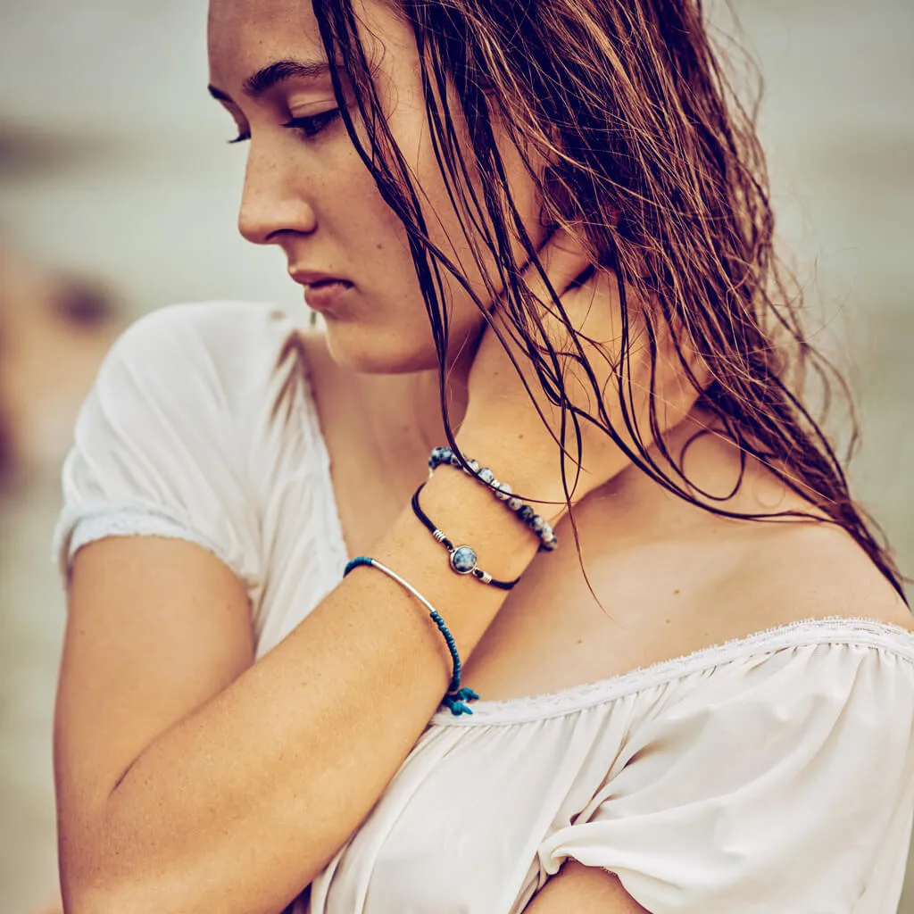 pacific blue // beachy bracelet style pack - set of 3