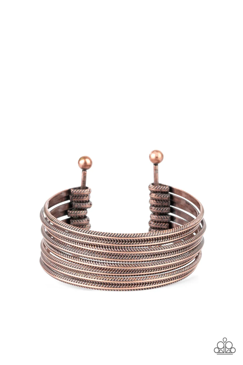 Paparazzi Bracelet ~ Now Watch Me Stack - Copper