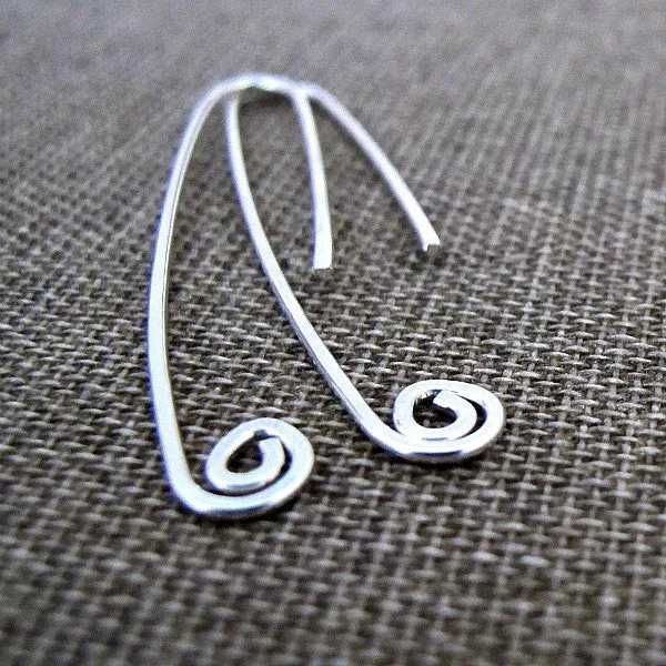 Paperclip Silver Earrings