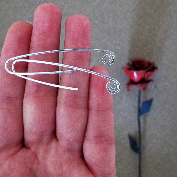 Paperclip Silver Earrings