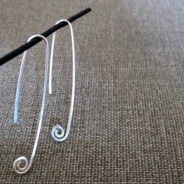 Paperclip Silver Earrings