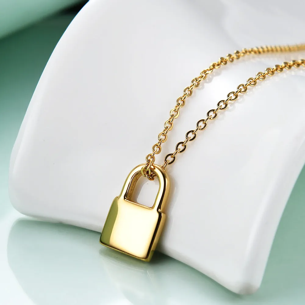 Personalized Name Lock Necklace