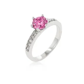 Petite Pink Engagement Ring