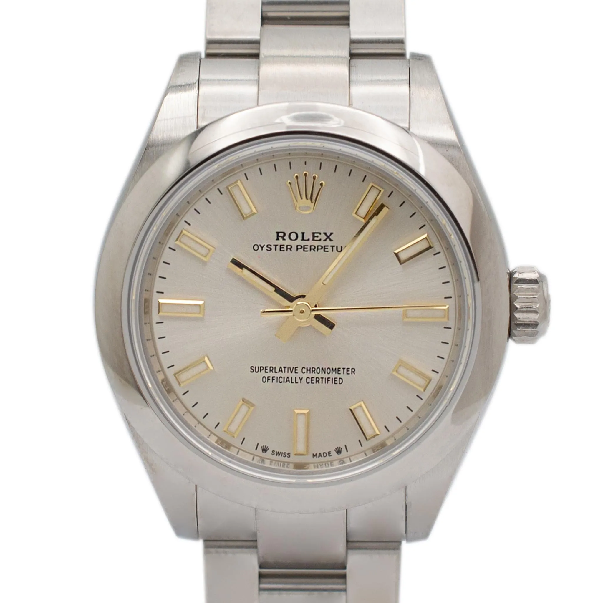 Rolex Oyster Perpetual 28MM 276200 Silver Dial Oyster Stainless Steel Ladies Watch