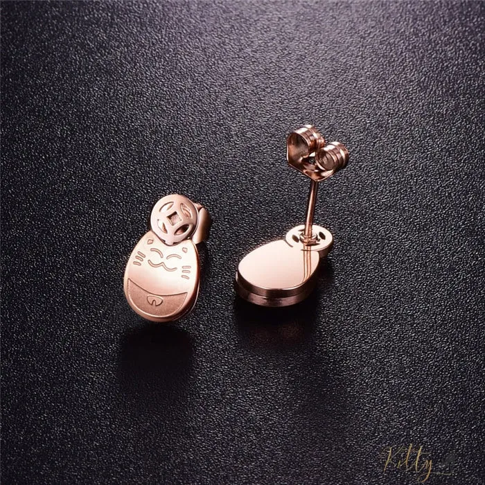 Rose Gold Comfy Cat Set (14K Gold Plated)