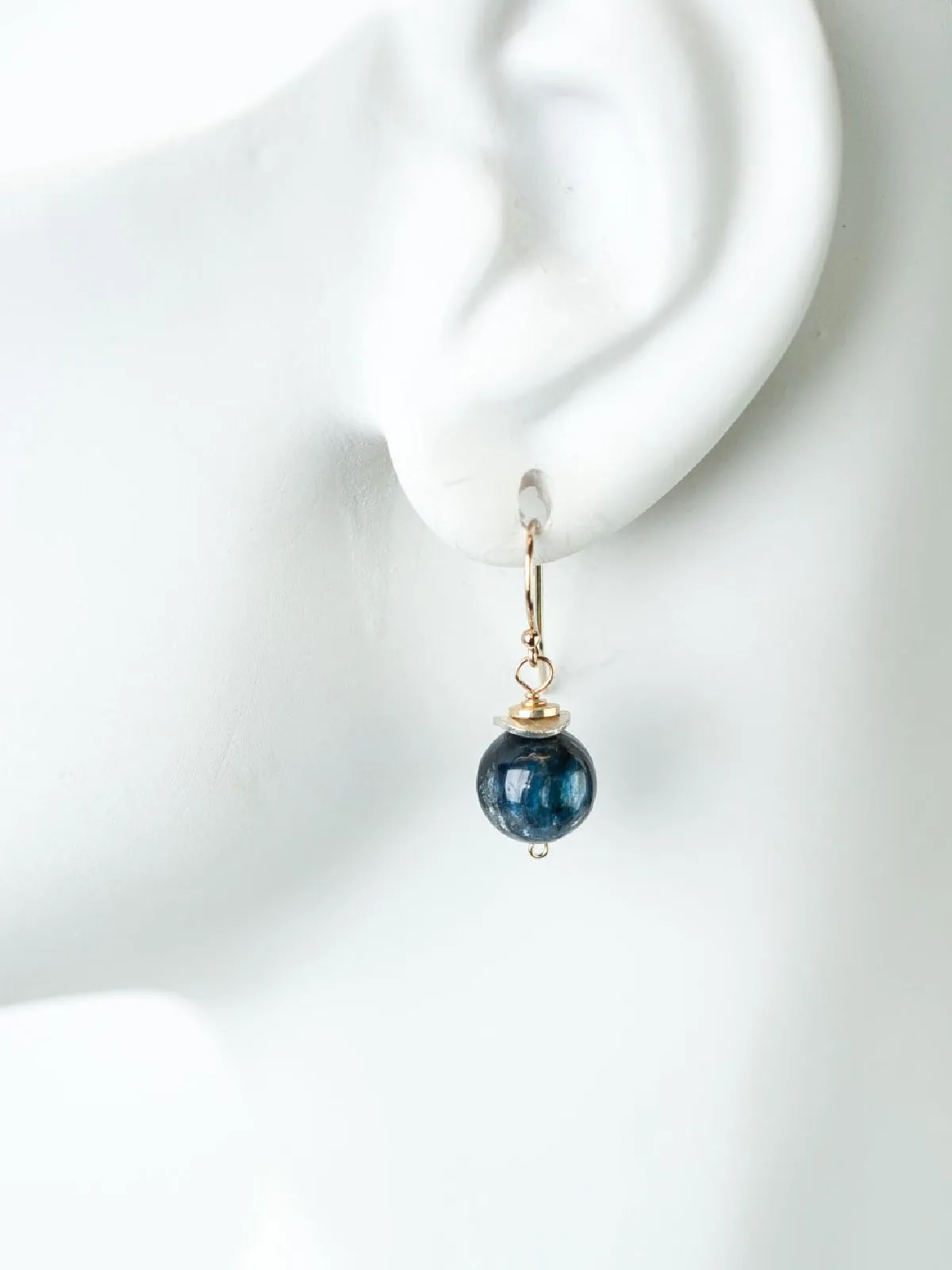 Seaside Kyanite Ball Drop Dangles by Anne Vaughan