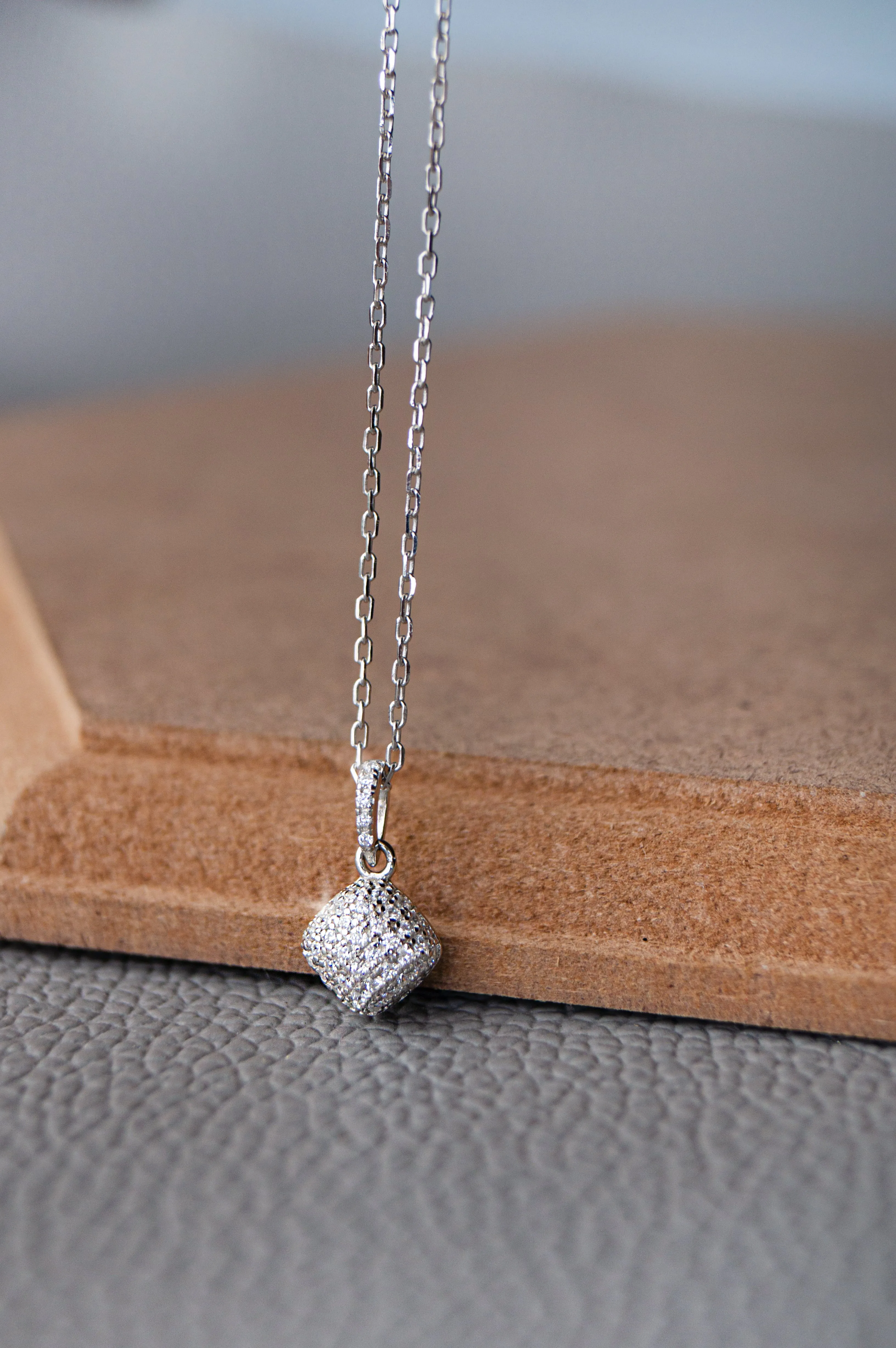 Sparkling Dust Sterling Silver Pendant Set