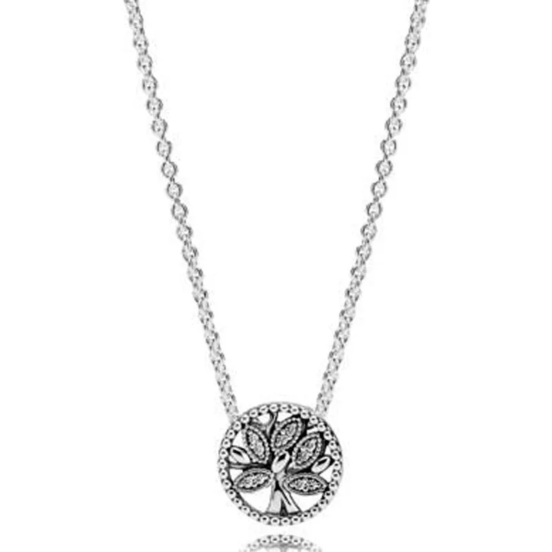 Sterling Silver Sparkling Collier Necklace