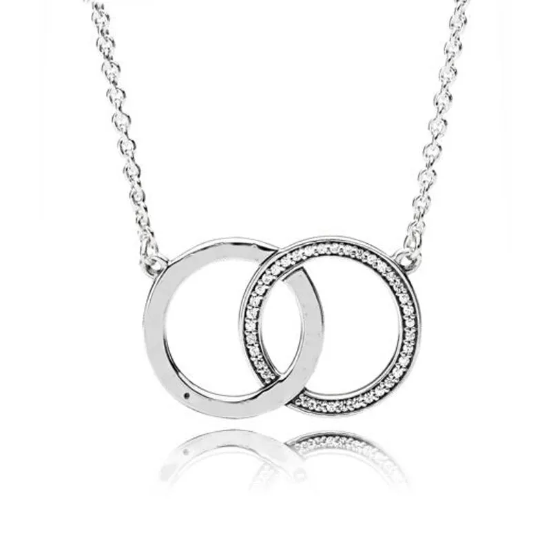 Sterling Silver Sparkling Collier Necklace