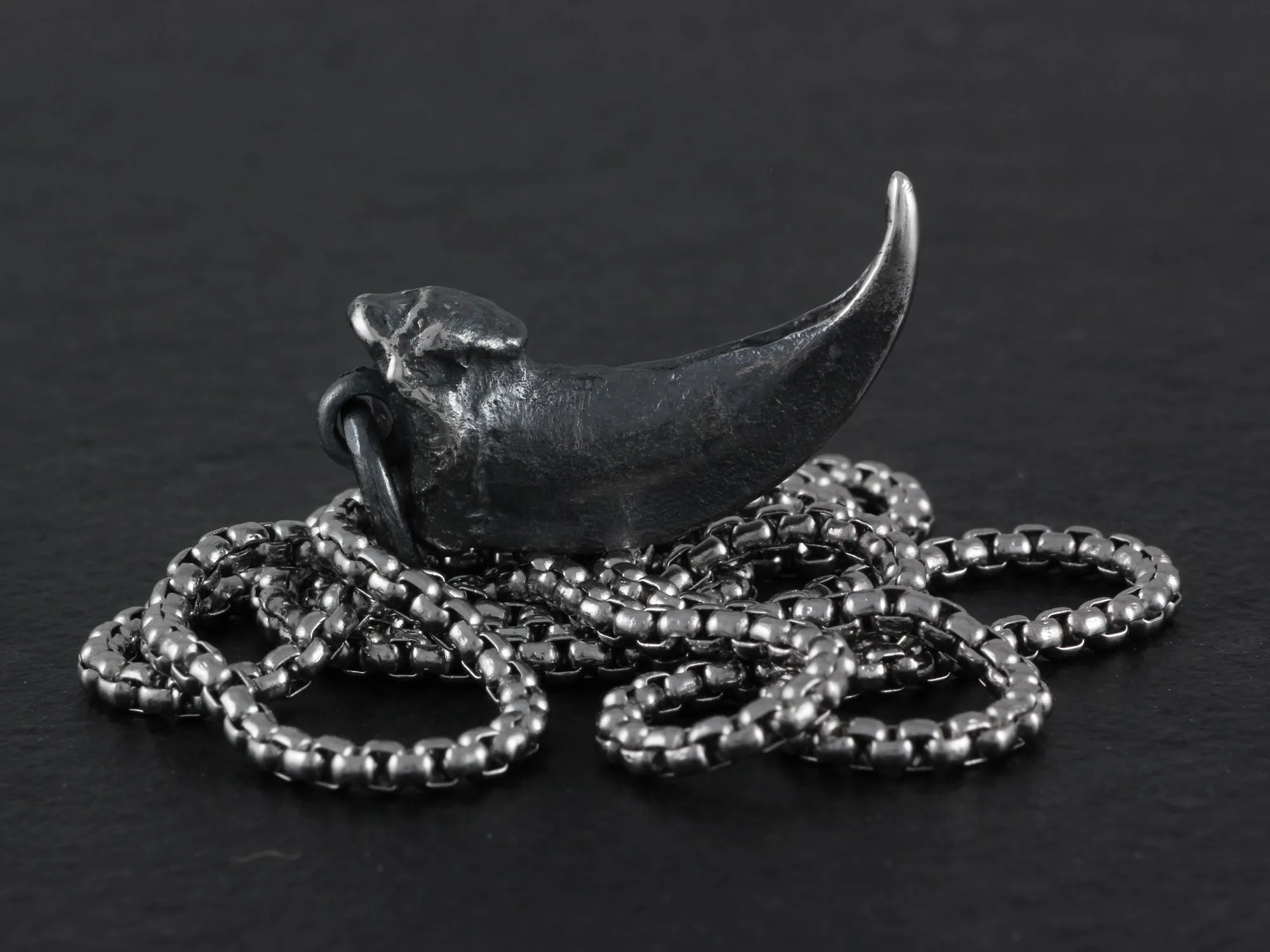 Sterling Silver Wolf Claw Necklace