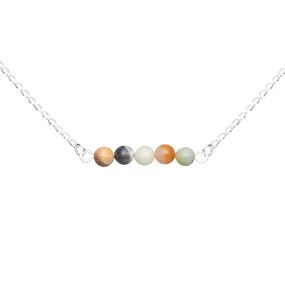 Stone Bar Necklace | Amazonite