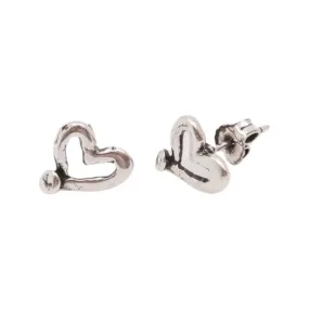 TUCCO SILHOUETTE HEART EARRINGS