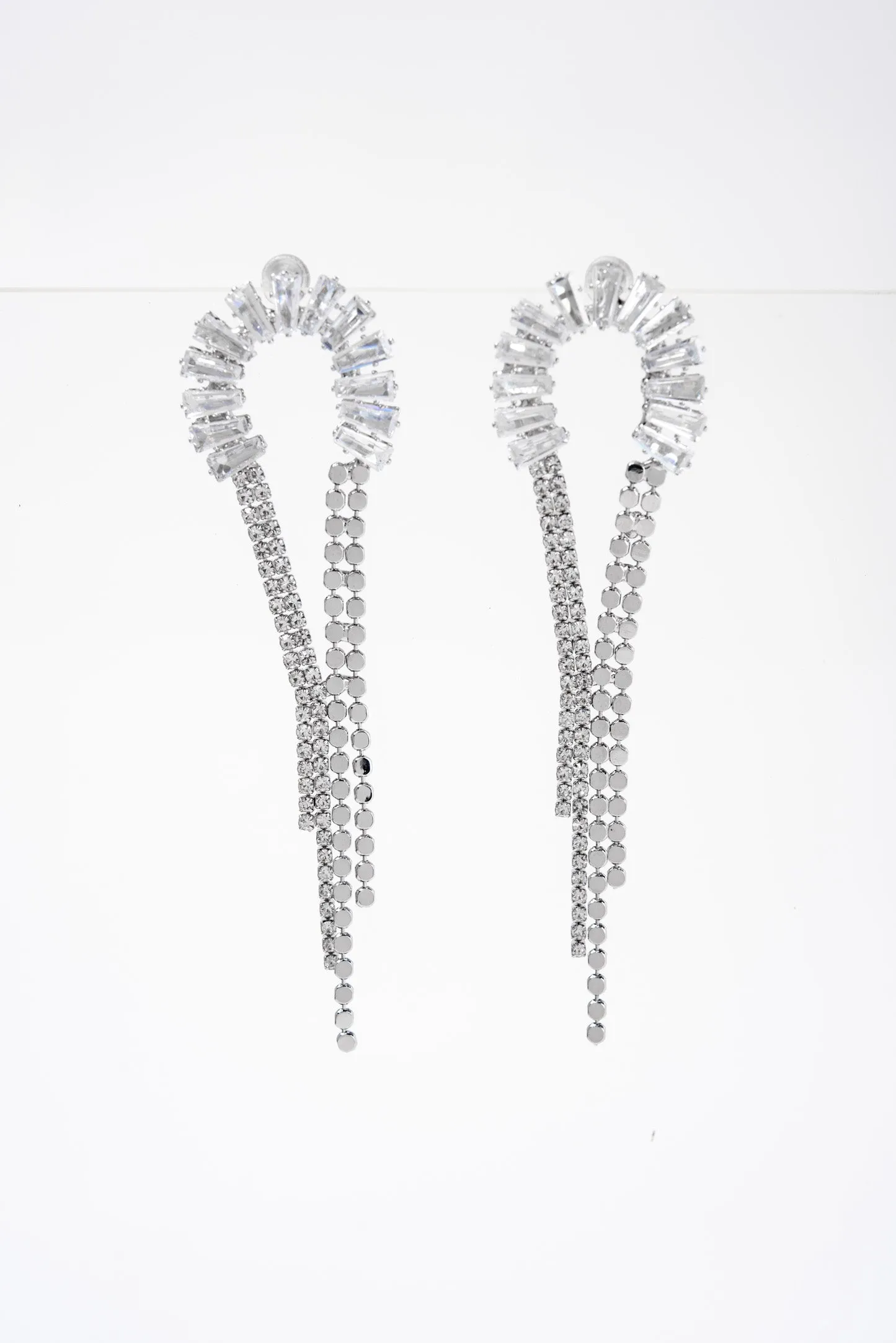 Vega Half Loop Drop Earrings