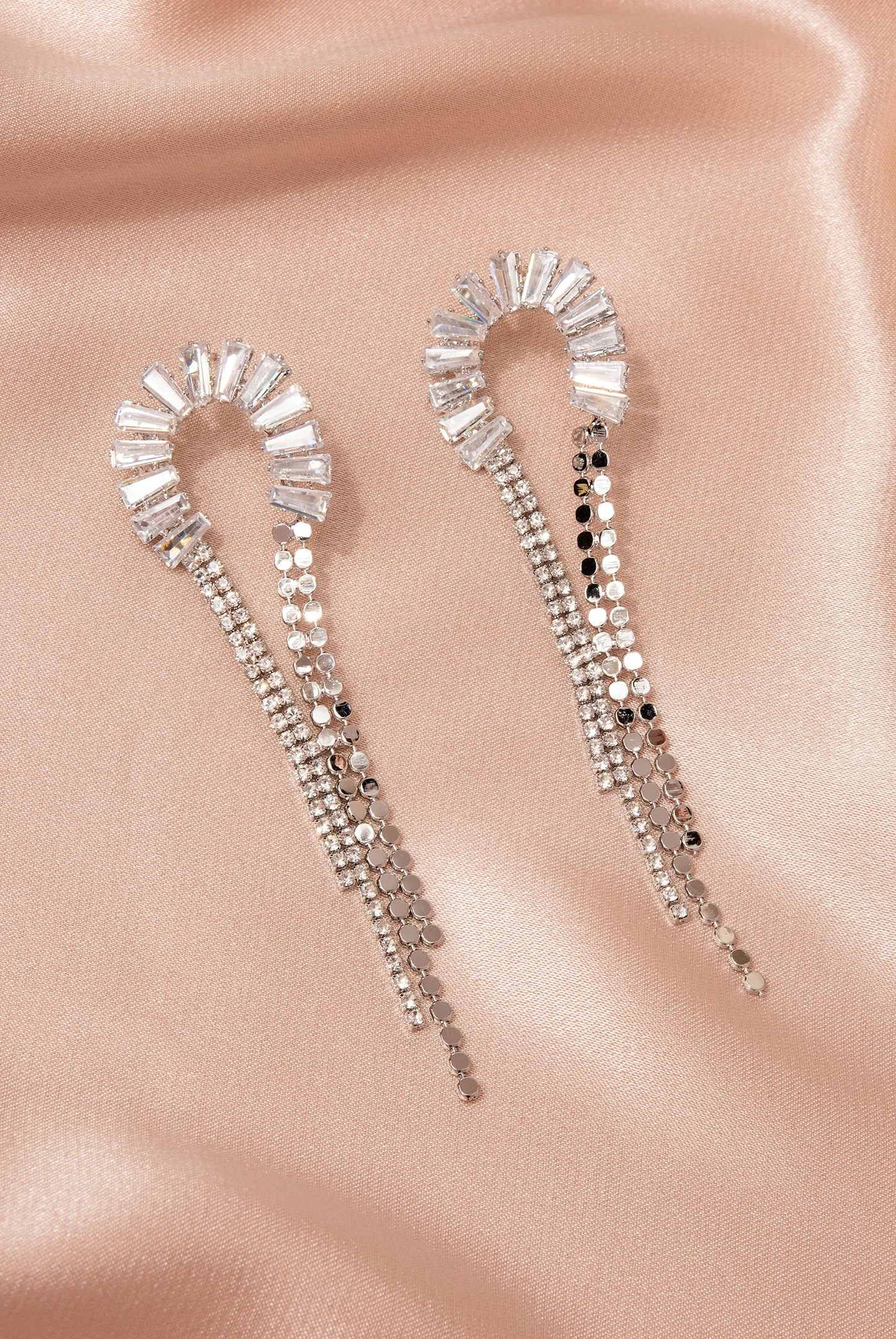 Vega Half Loop Drop Earrings