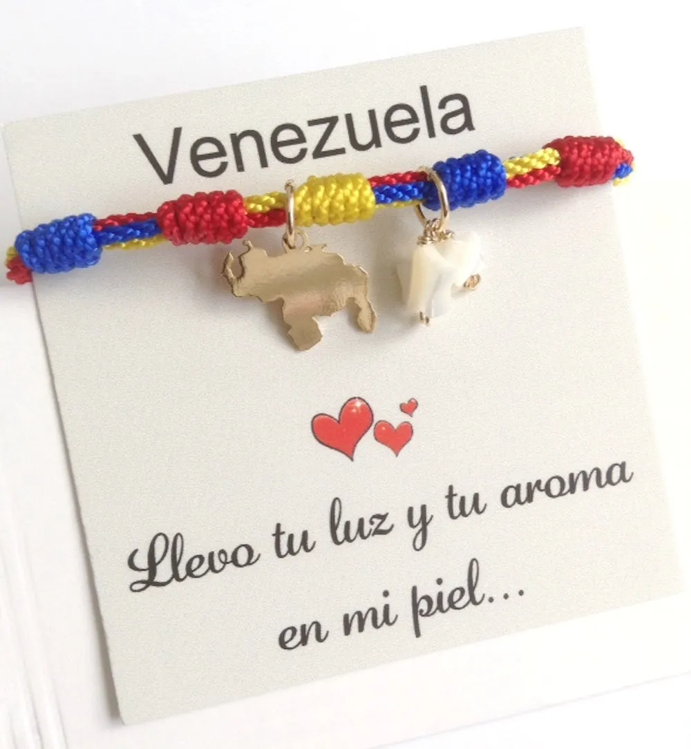 Venezuela Map Bracelet Pulseras Bandera de Venezuela