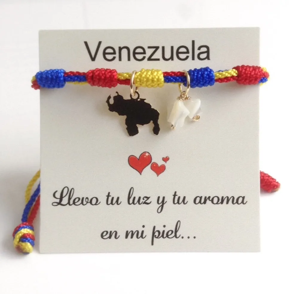 Venezuela Map Bracelet Pulseras Bandera de Venezuela