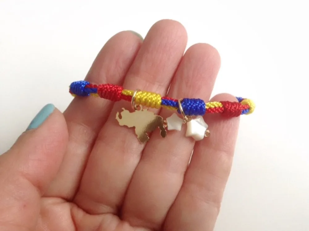 Venezuela Map Bracelet Pulseras Bandera de Venezuela