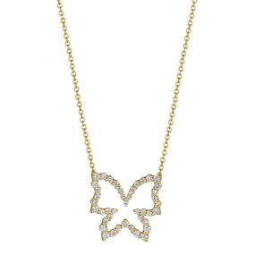 Verragio 18k Diamond Butterfly Pendant