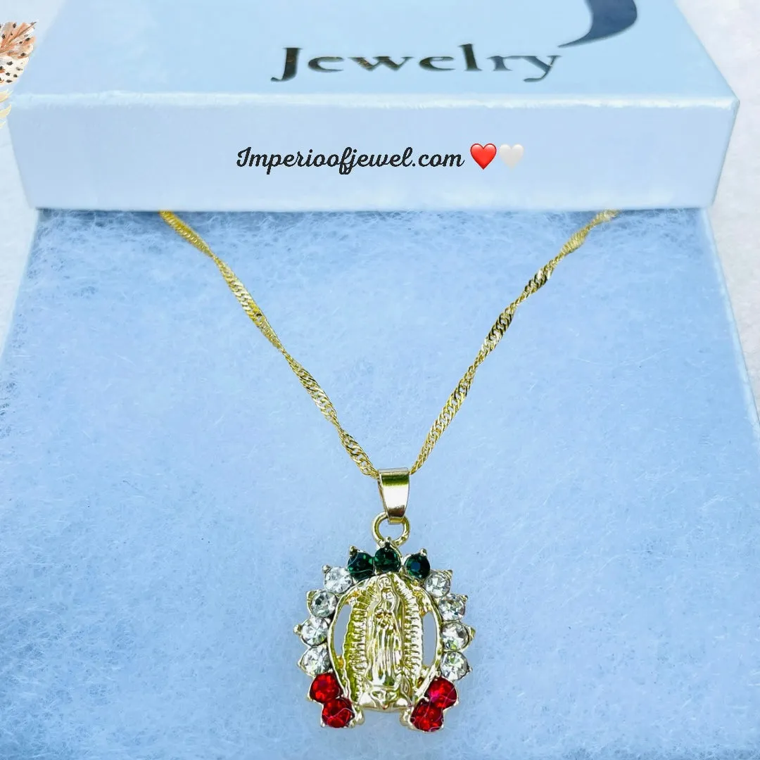 Virgin Mary necklace, bracelets,,charms,gold,,gifts #0054GPN-54