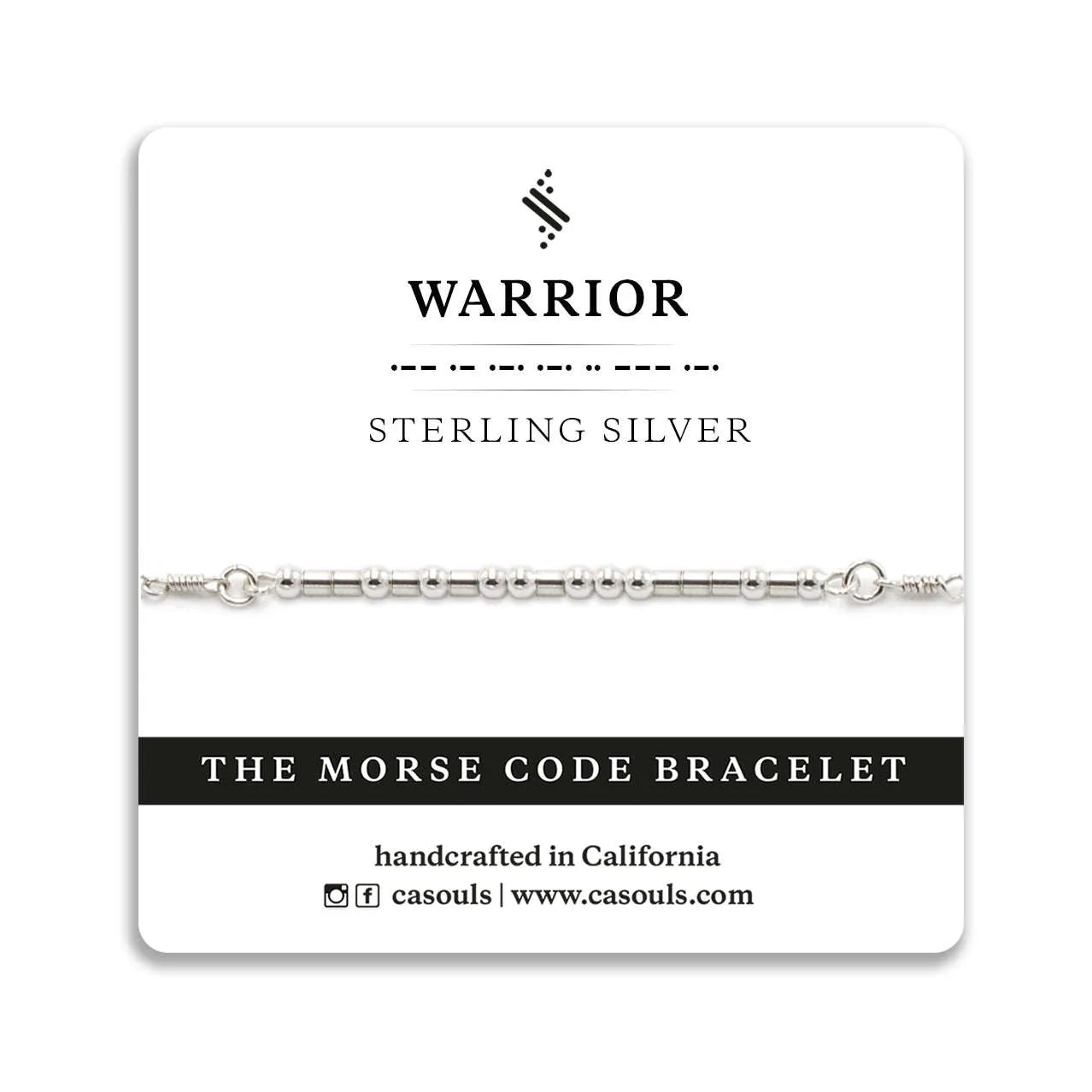 WARRIOR - MORSE CODE BRACELET