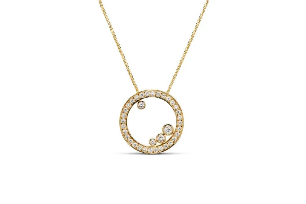 Yellow Gold Diamond Necklet